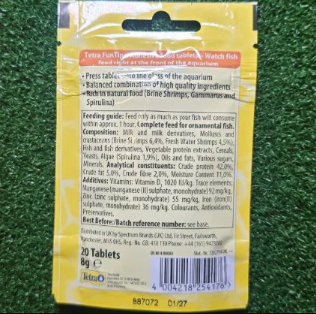 Tetra Fun Tips Tablets - Complete Food for All Tropical Fishes (8g)